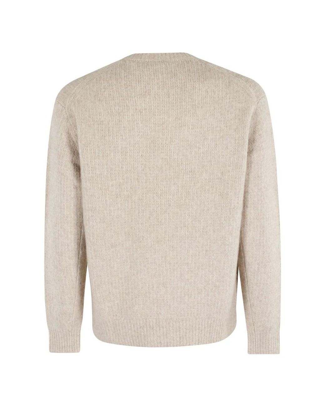 sunflower White Round-Neck Knitwear for men