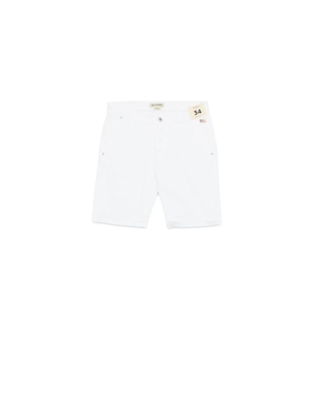Roy Rogers White Denim Shorts for men