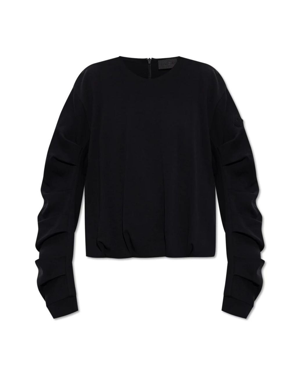 Moncler Hoodies & Sweatvesten ,Zwart ,Katoen Katoenen Sweatshirt in het Black