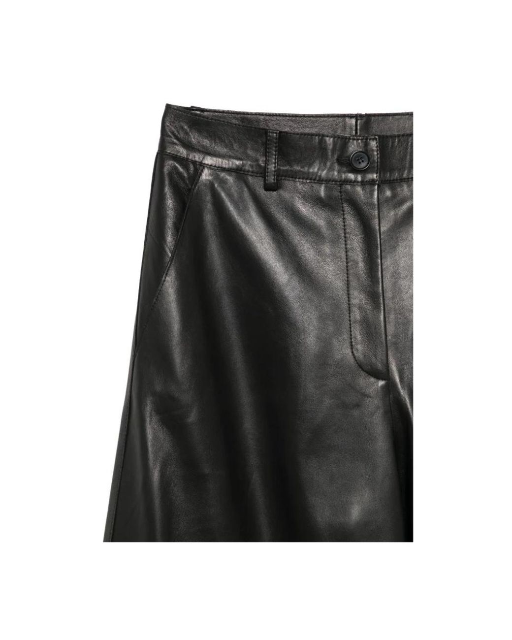 P.A.R.O.S.H. Black Leather Trousers