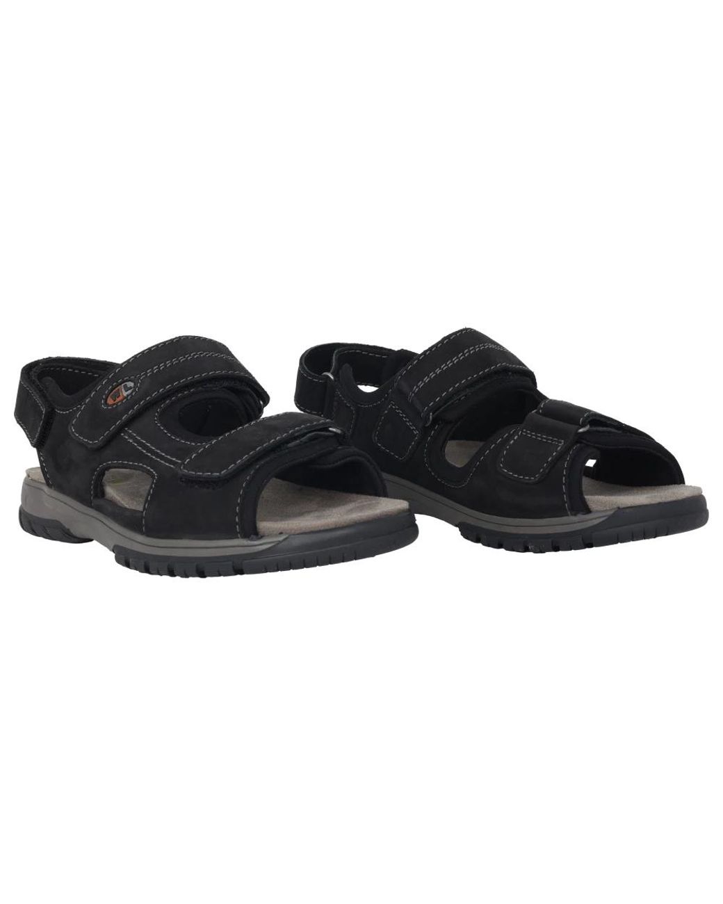 Flat Sandals di Waldläufer in Black da Uomo