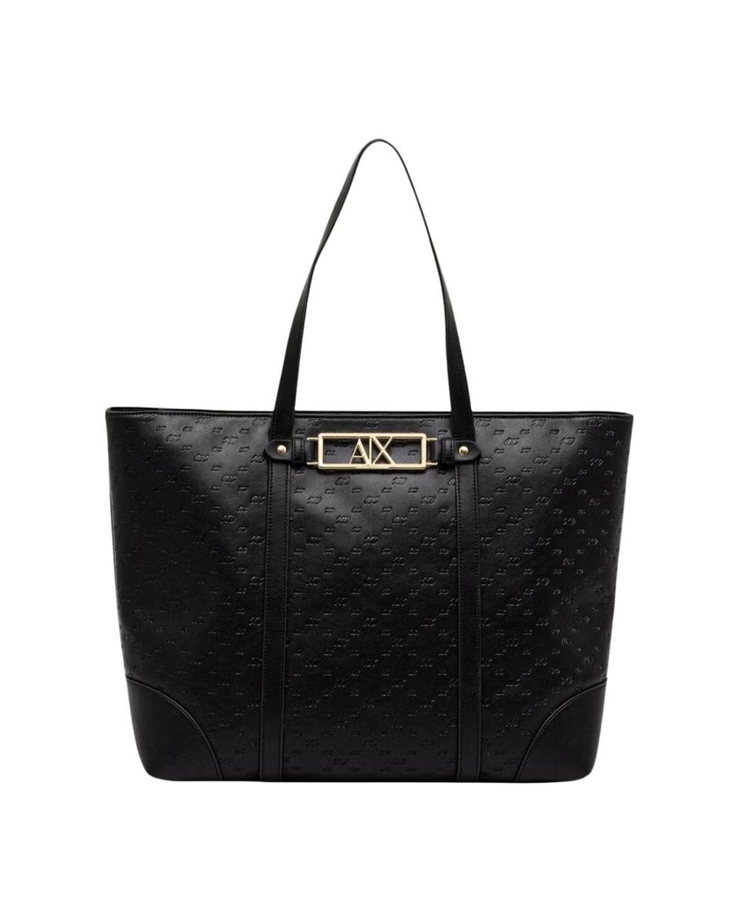 ARMANI EXCHANGE Black Shopping Bags