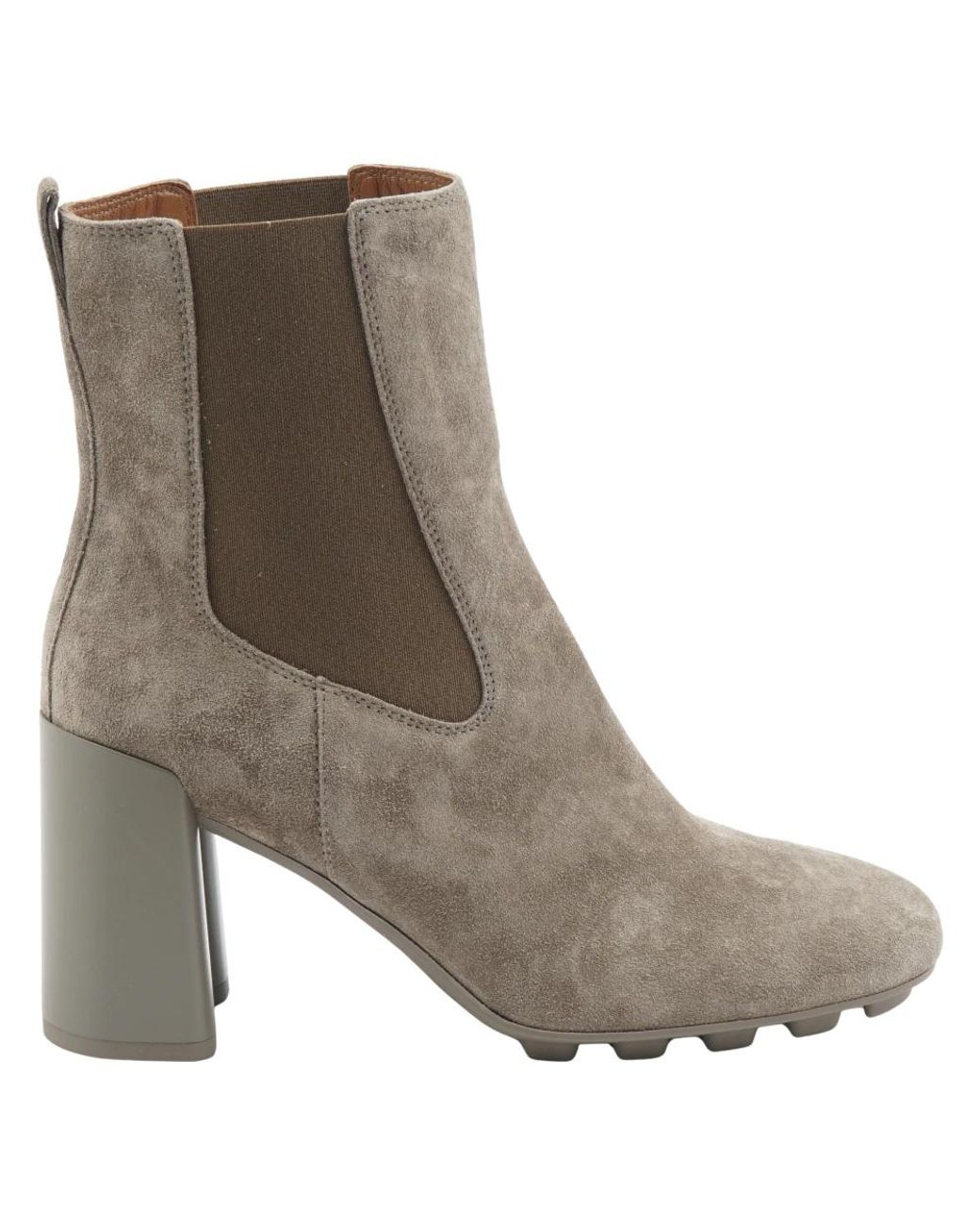 Hogan Gray Heeled Boots