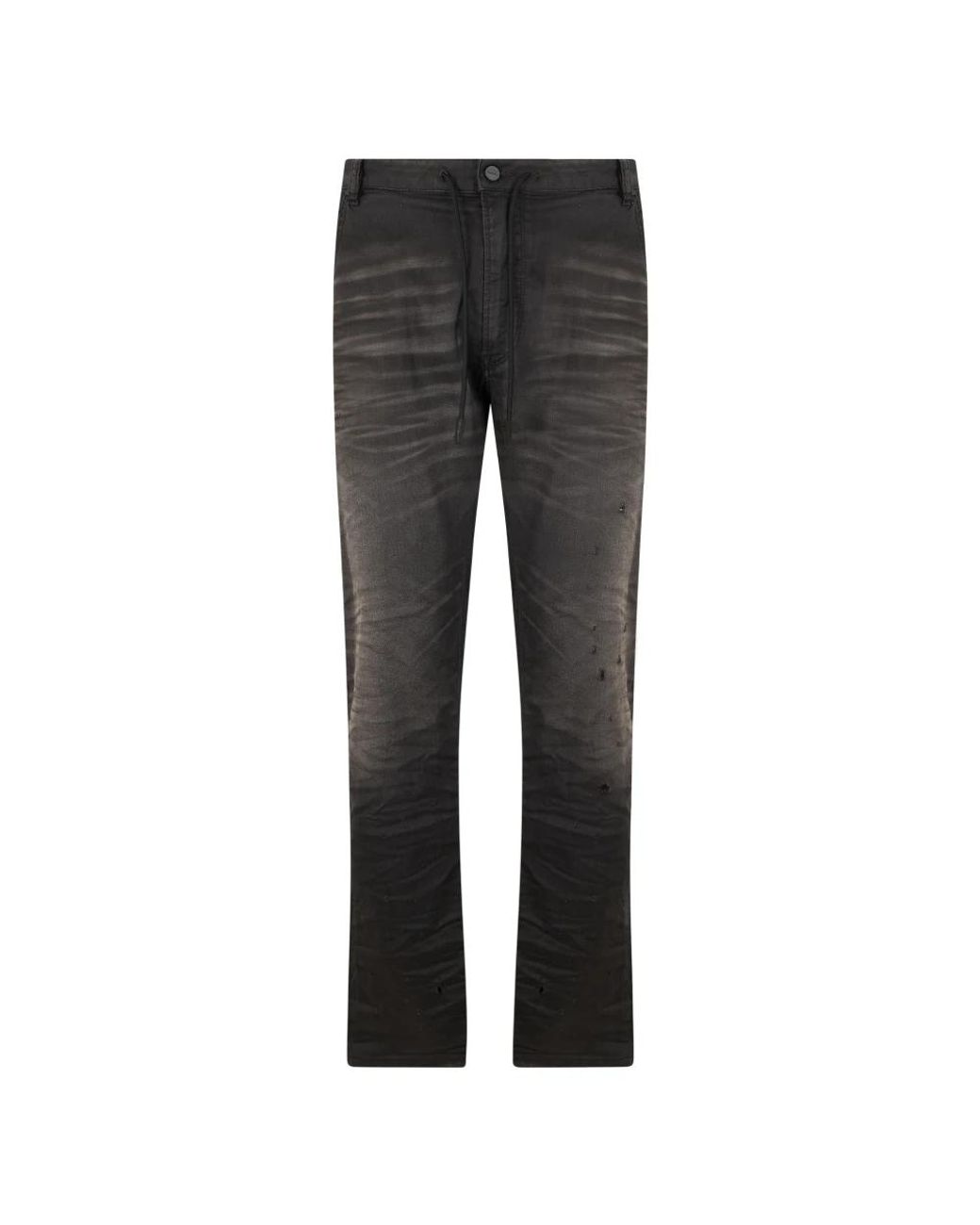 DIESEL Gray Straight Jeans for men