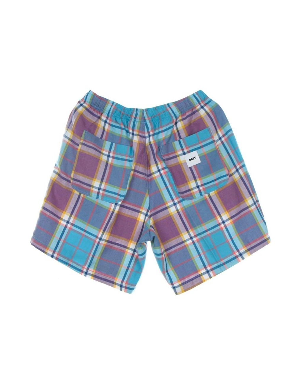 Obey Blue Casual Shorts for men
