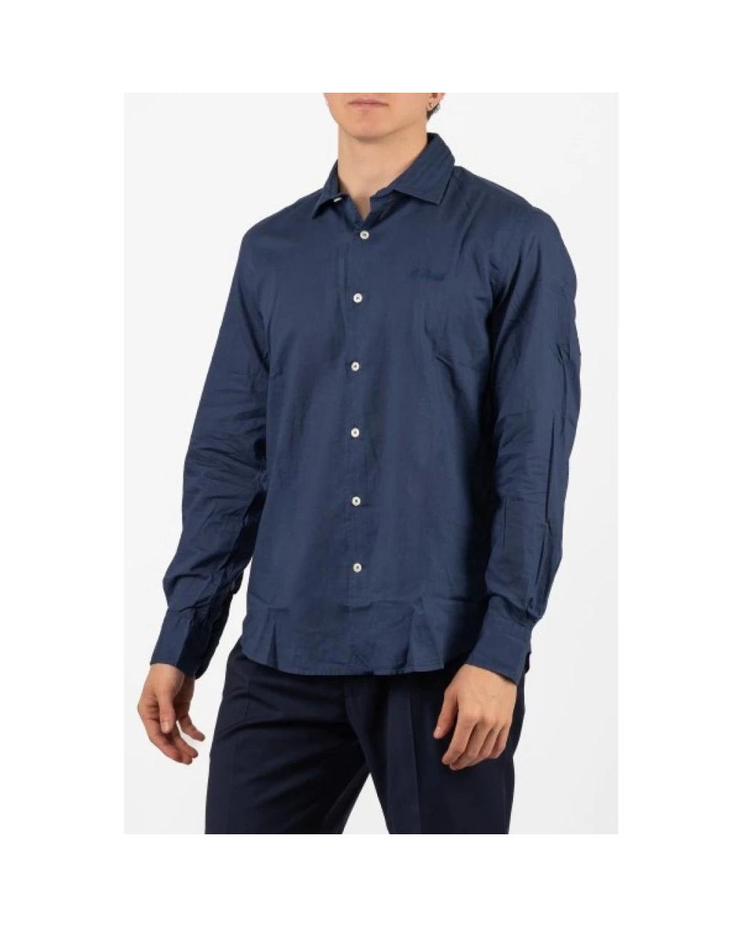 Mc2 Saint Barth Blue Casual Shirts for men