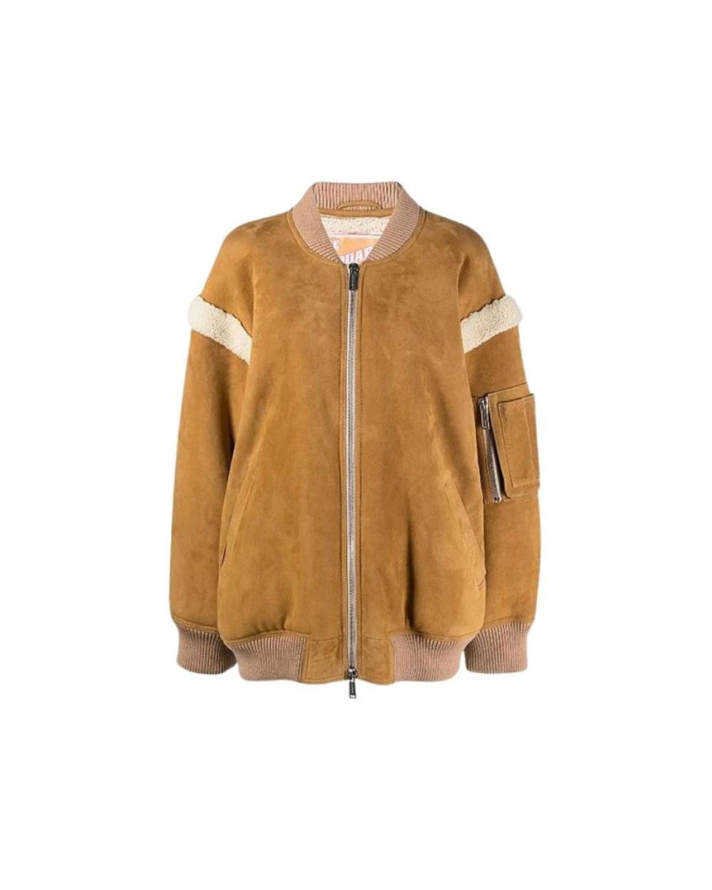 DSquared² Brown Faux Fur & Shearling Jackets