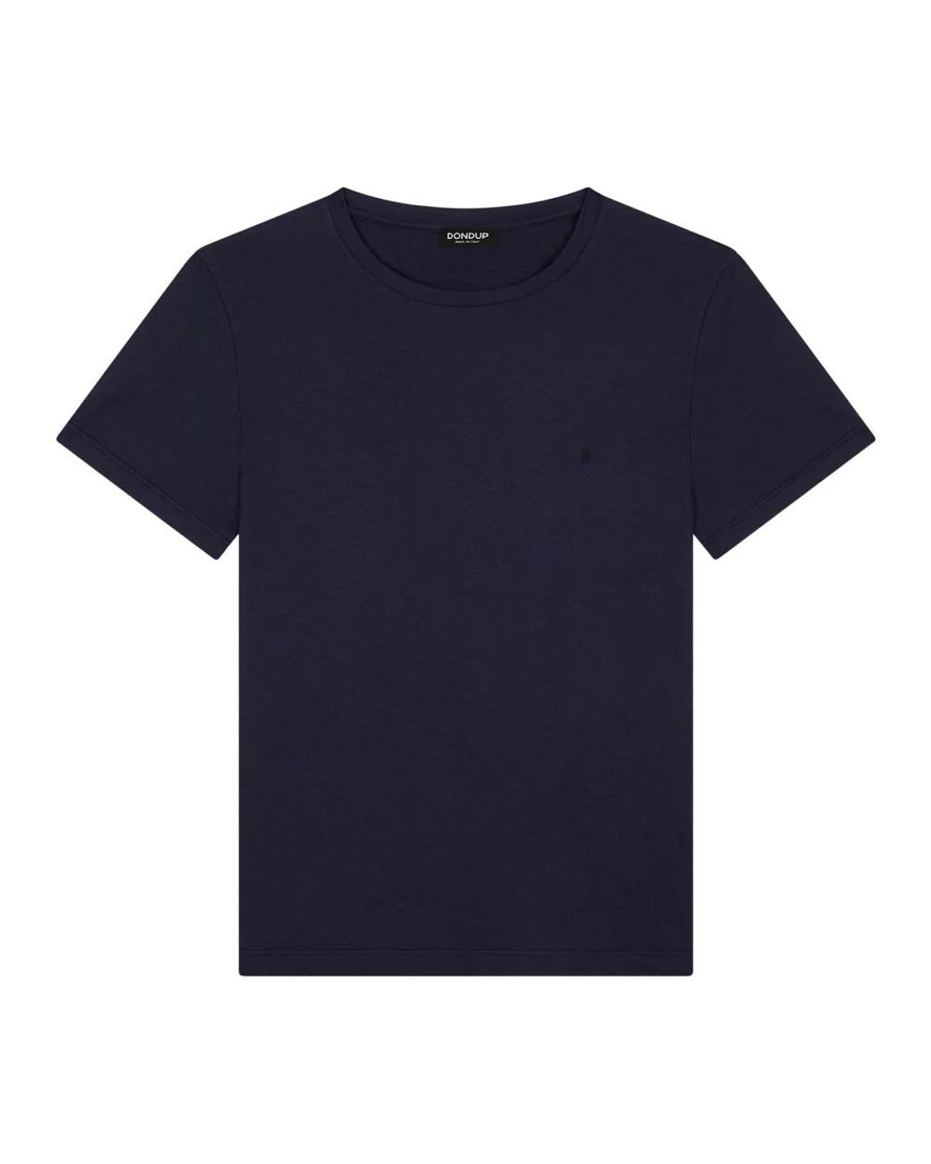 Dondup Tops ,Blauw ,Katoen Regular Fit Katoenen T-Shirt in het Blue voor heren