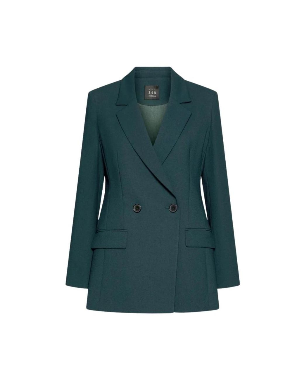 Marella Double-Breasted Blazer in het Green