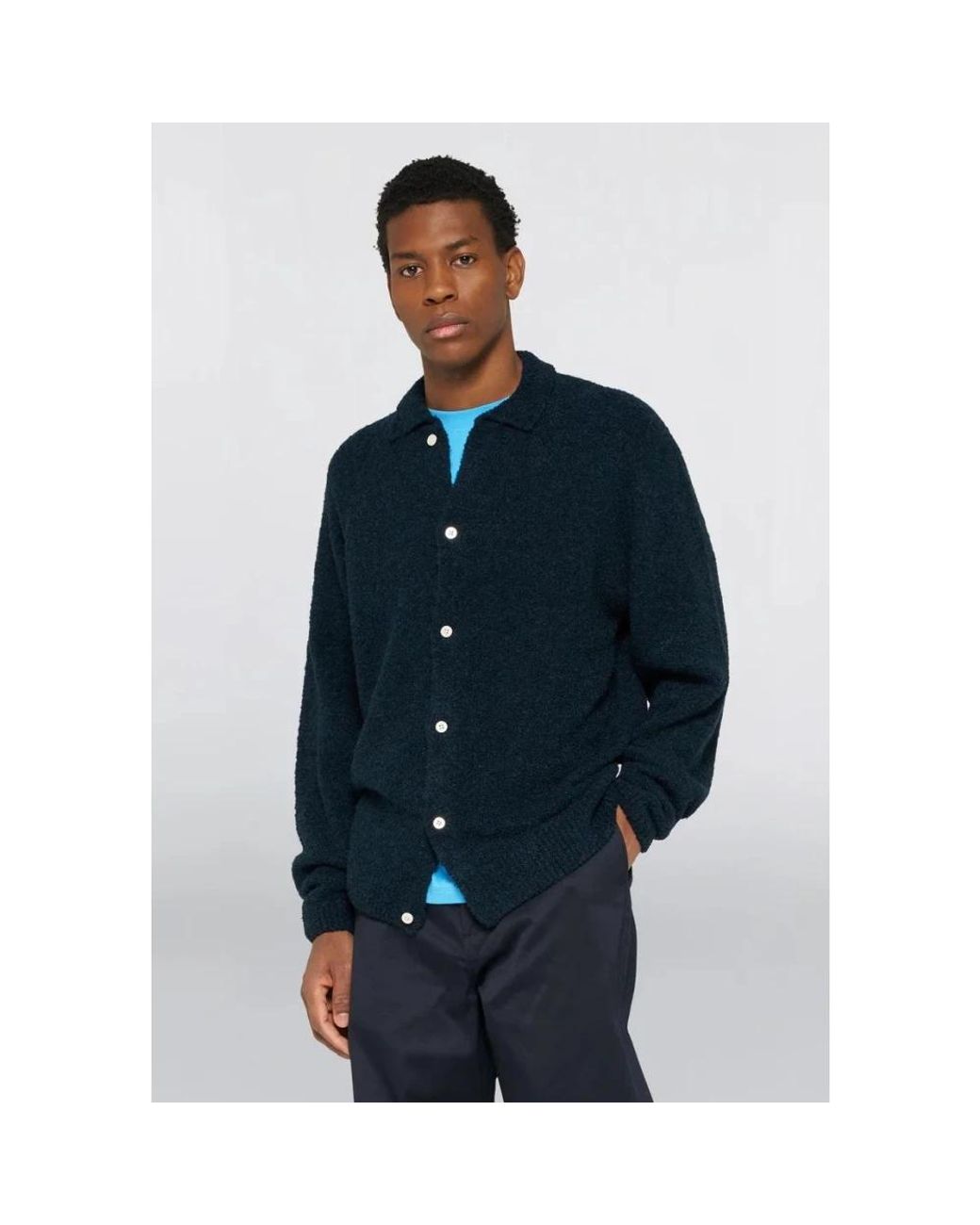 Cardigans Edwin pour homme en coloris Blue