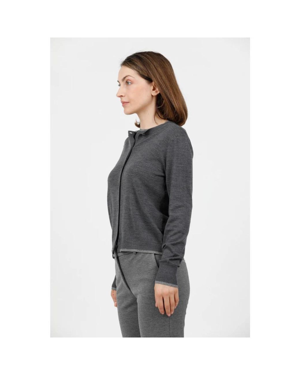 Gran Sasso Gray Cardigans