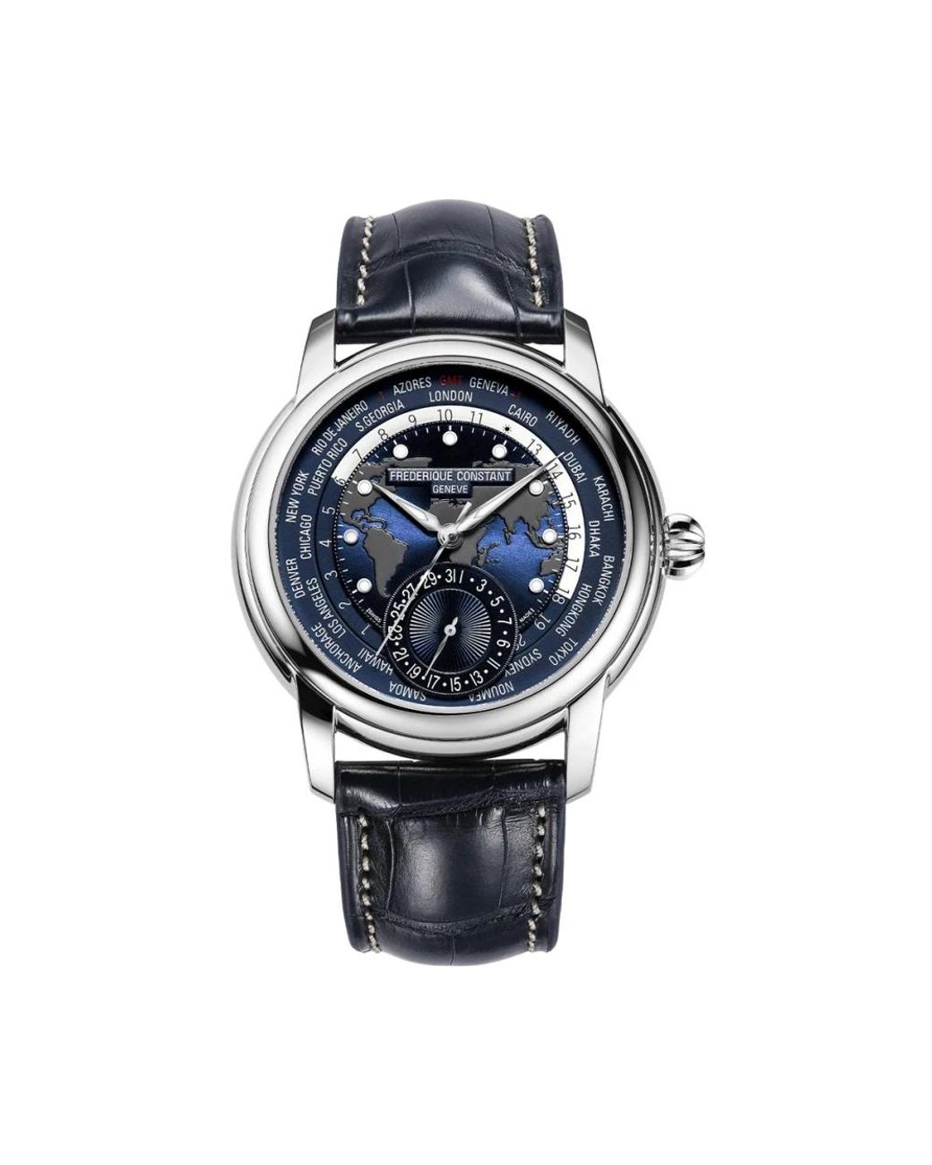 Frederique Constant Accessoires ,Blauw ,Uomo in het Metallic voor heren