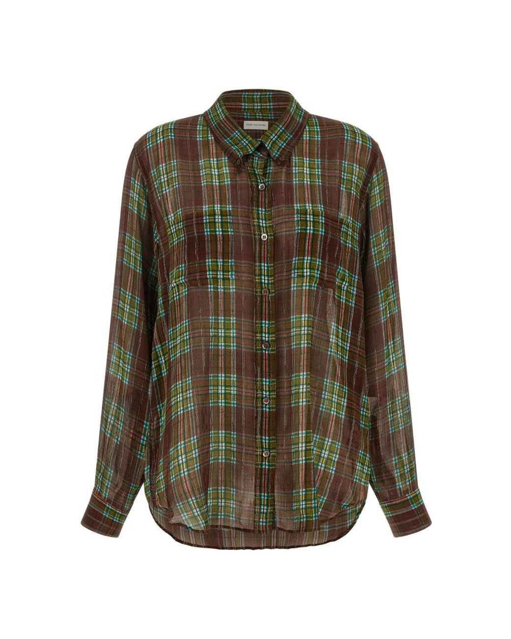 Dries Van Noten Green Shirts