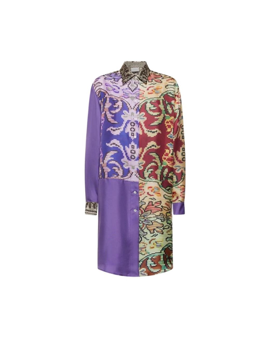 Pierre Louis Mascia Purple Shirt Dresses