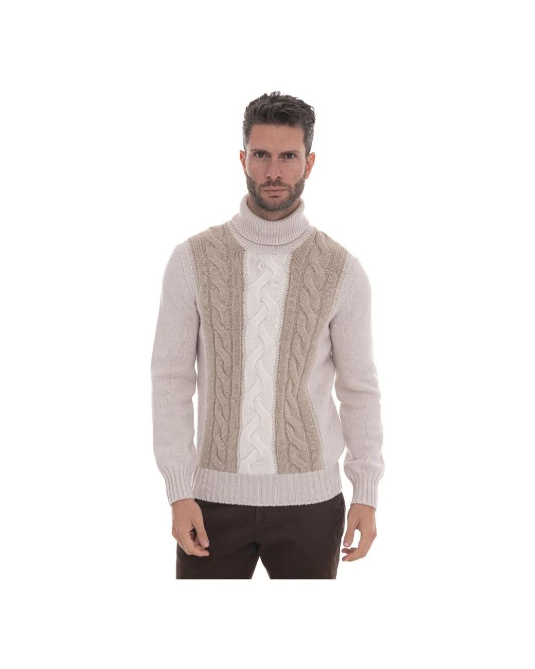 Gran Sasso Natural Turtlenecks for men
