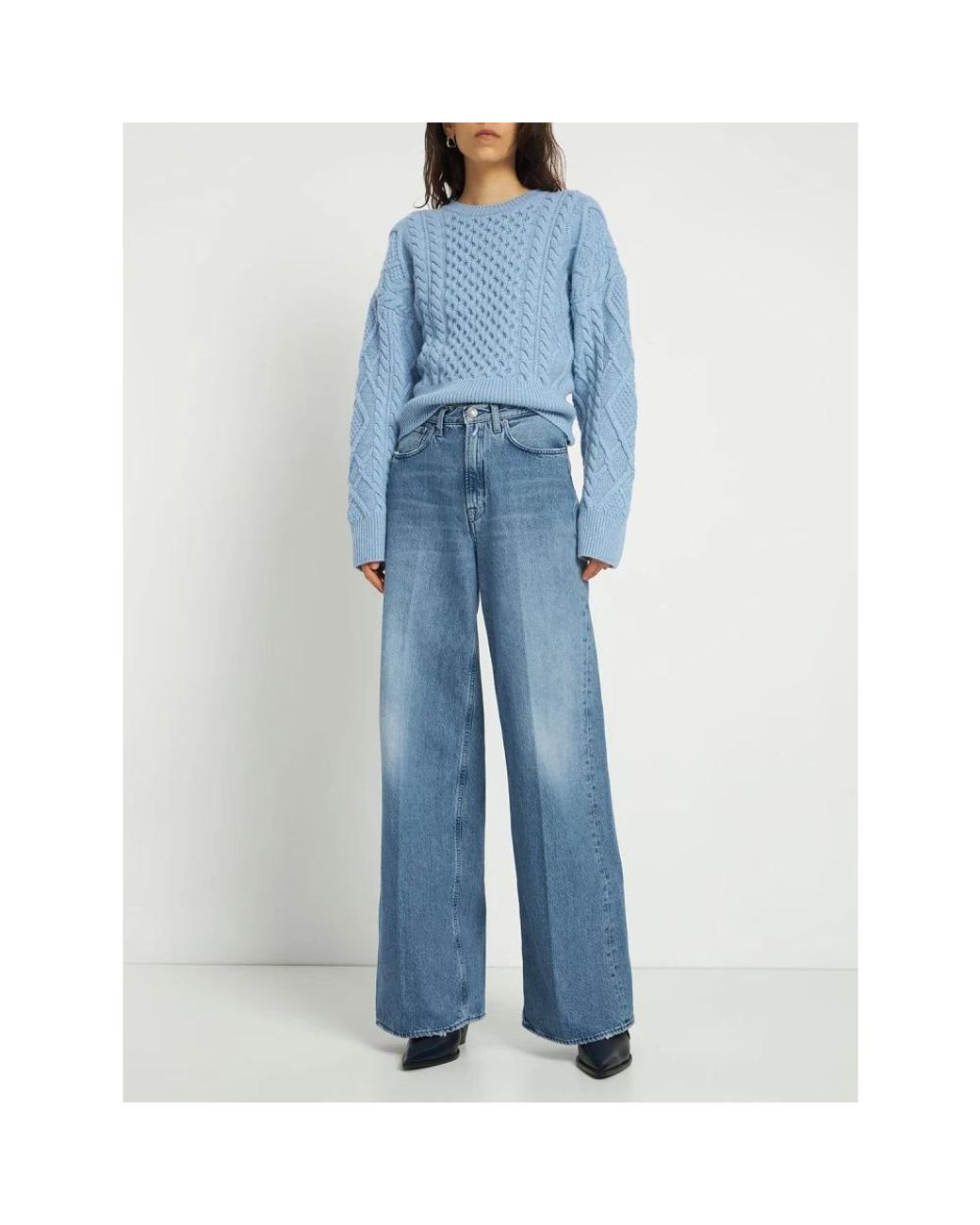 Stella McCartney Blue Round-Neck Knitwear