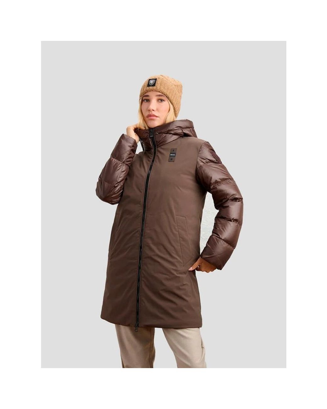 Down Coats di Blauer in Brown