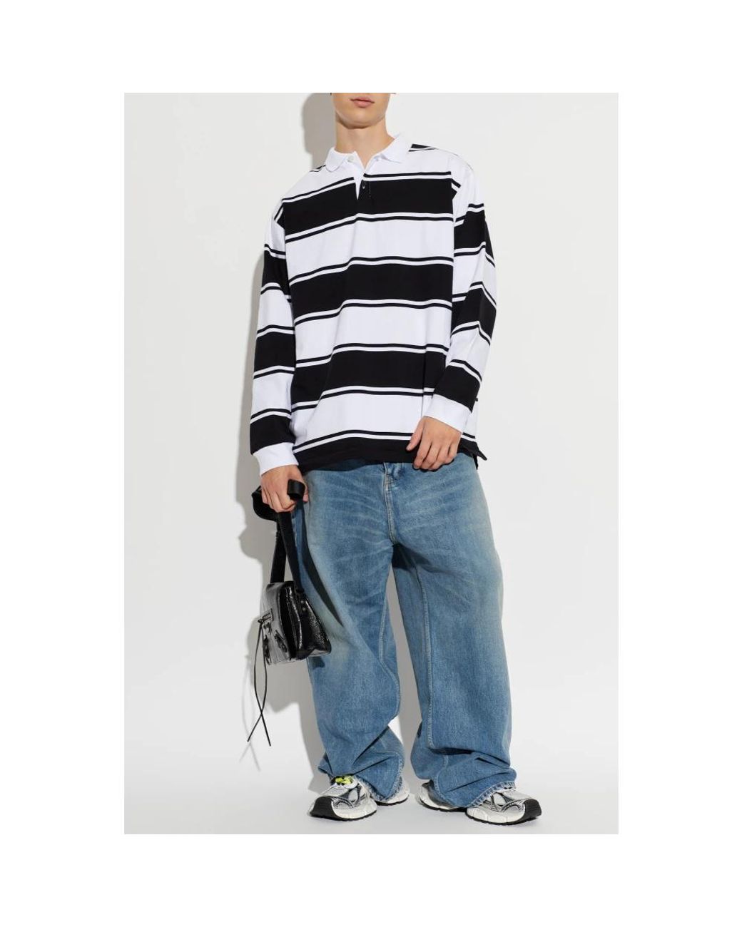 Balenciaga Black Polo Shirts for men