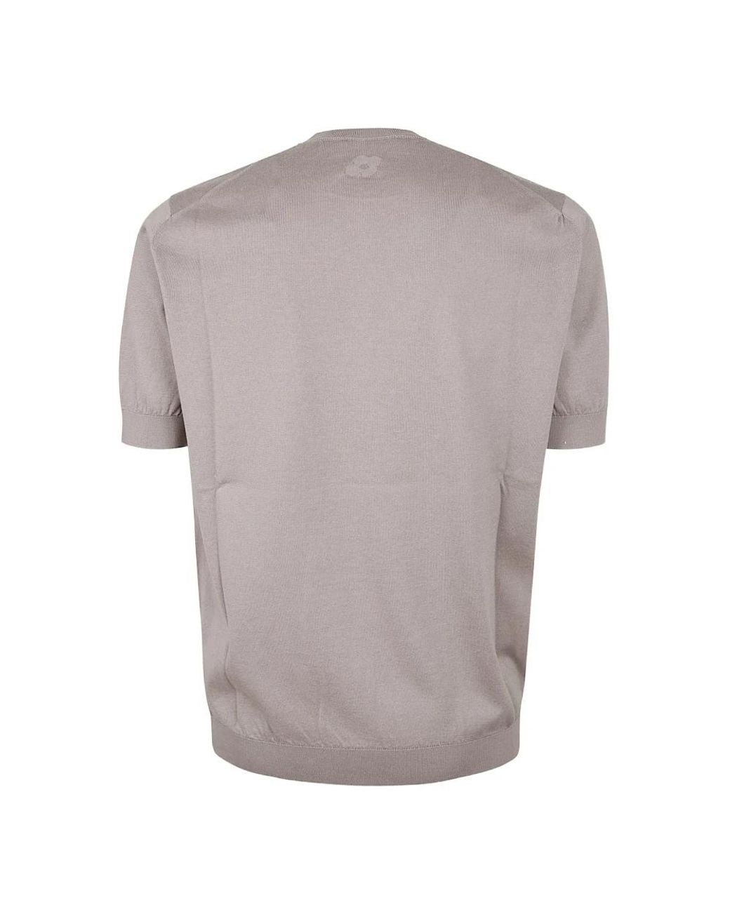Lardini Gray Round-Neck Knitwear for men