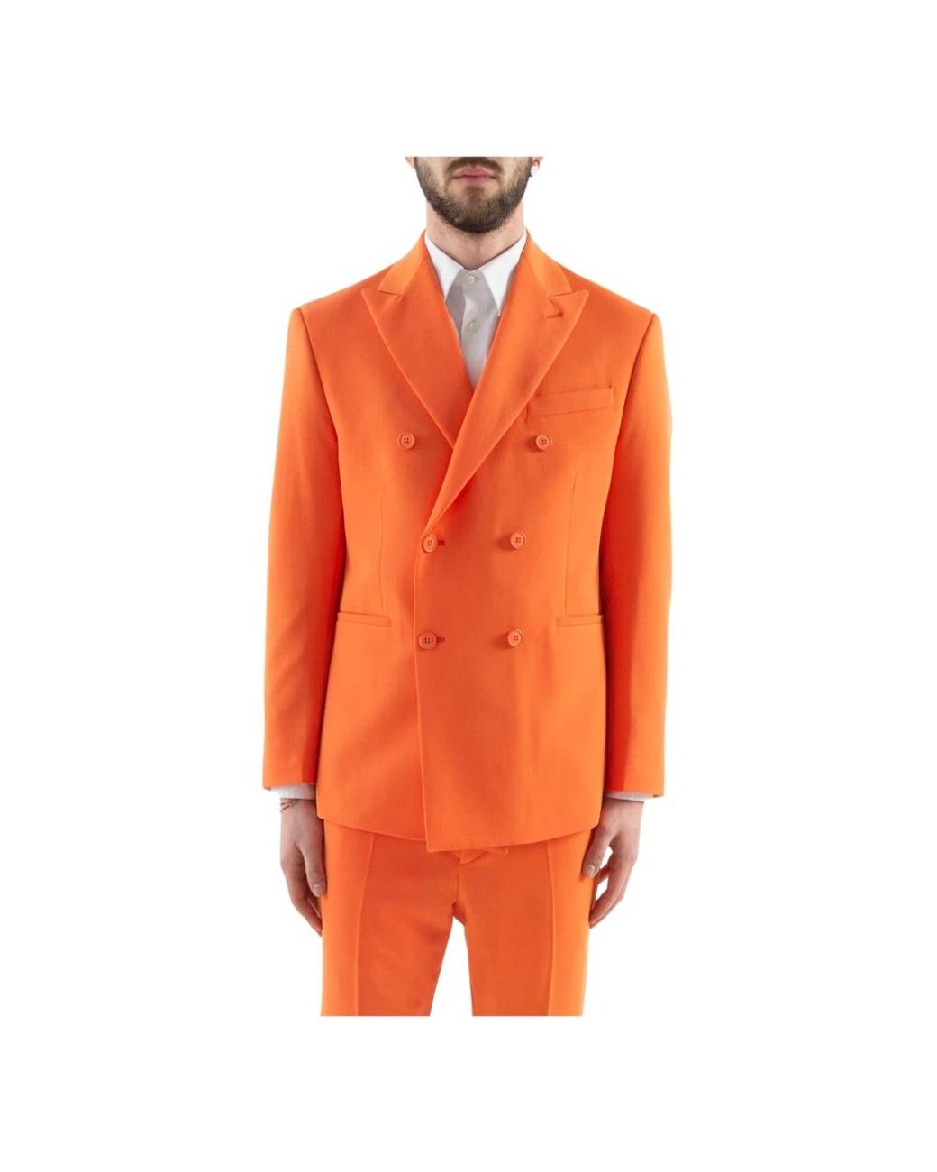 Cor Sine Labe Doli Orange Blazers for men