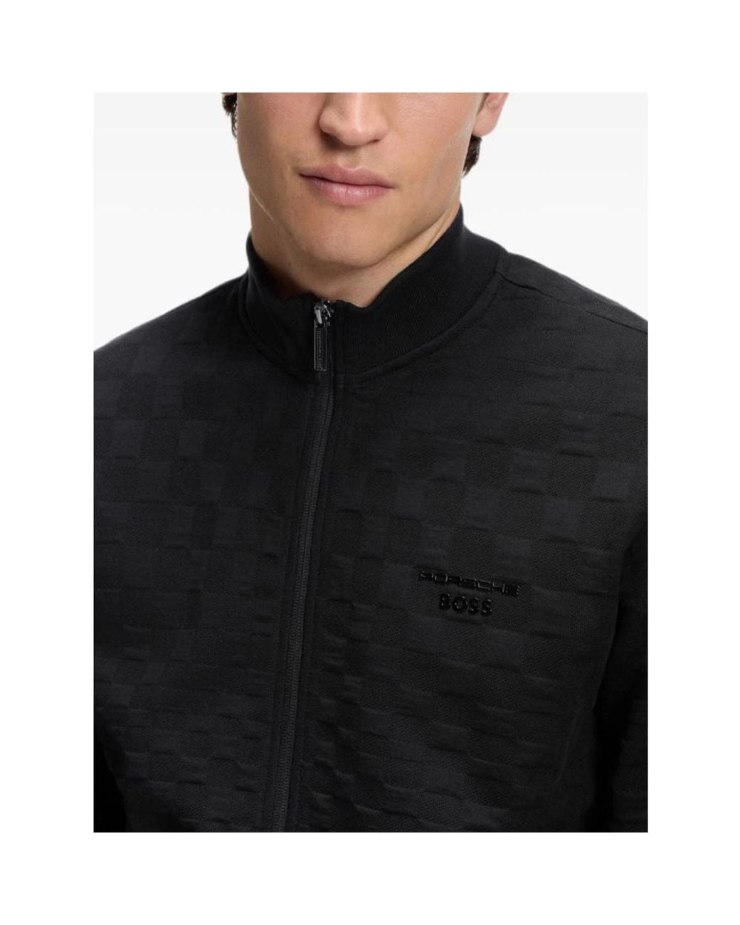 Zip-Throughs Boss de hombre de color Black