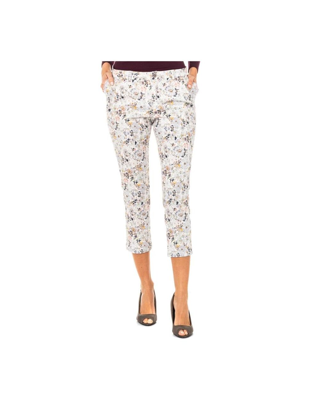 La Martina Gray Cropped Trousers