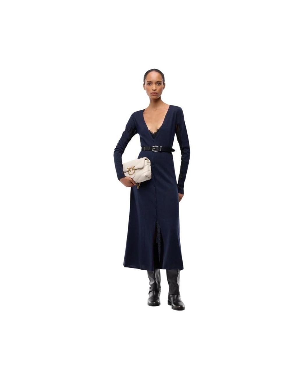 Pinko Blue Knitted Dresses