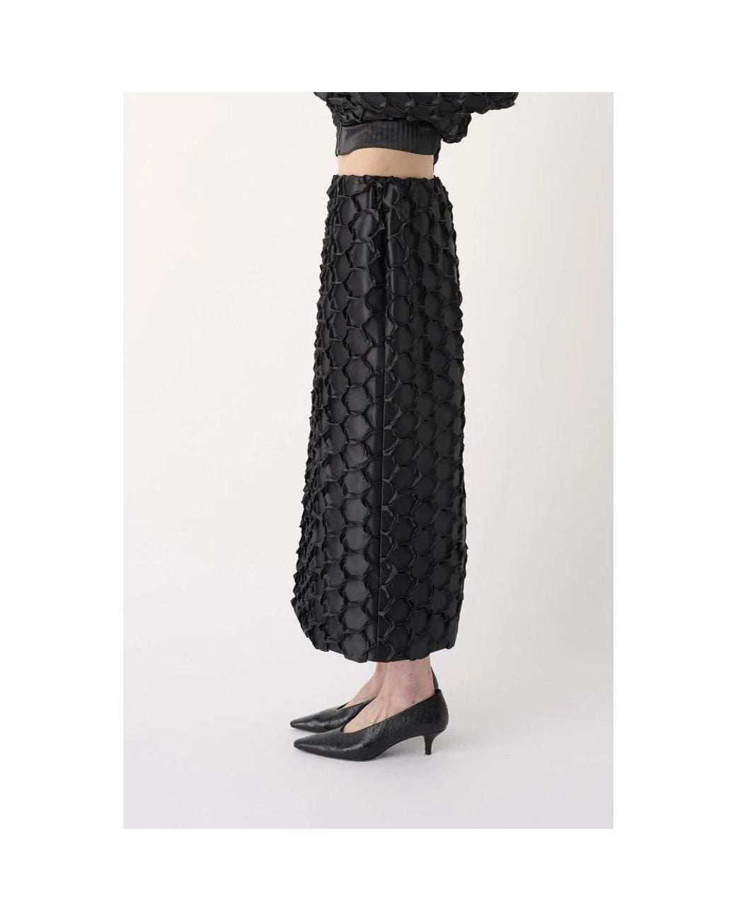 MEIMEIJ Black Midi Skirts