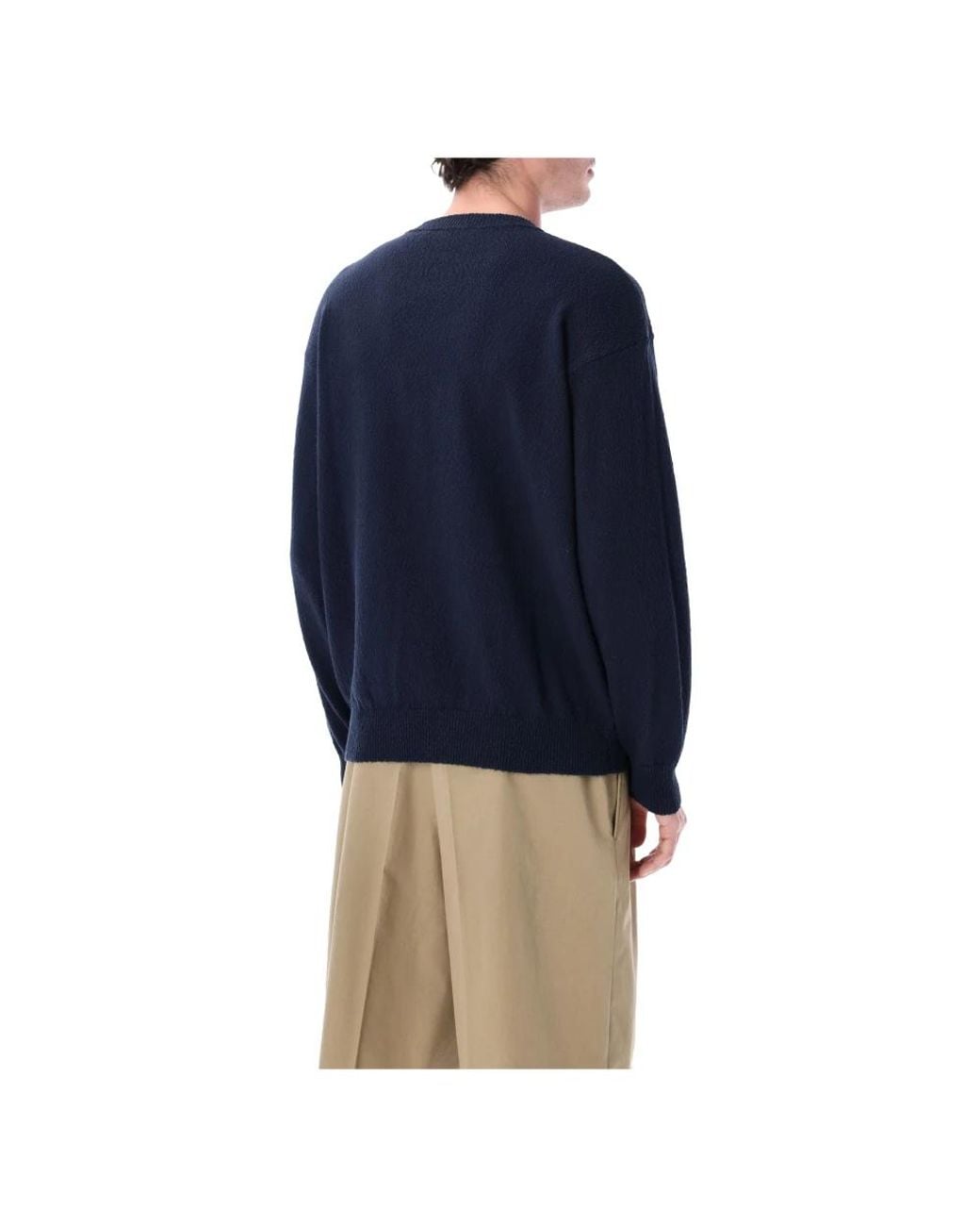 Roberto Collina Blue Round-Neck Knitwear for men
