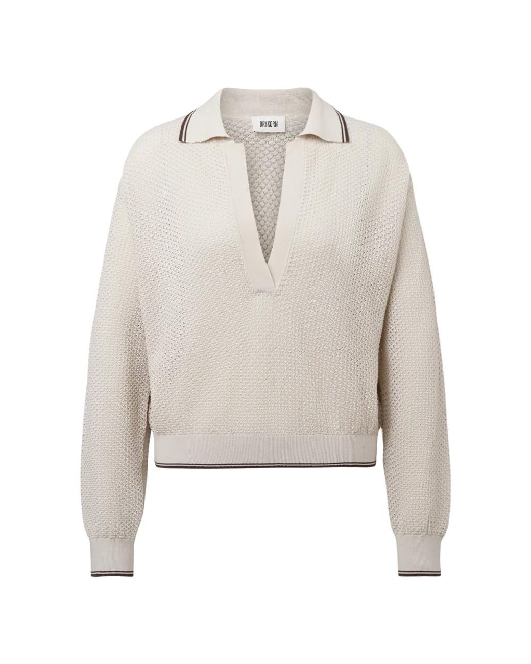 Drykorn Gray V-Neck Knitwear