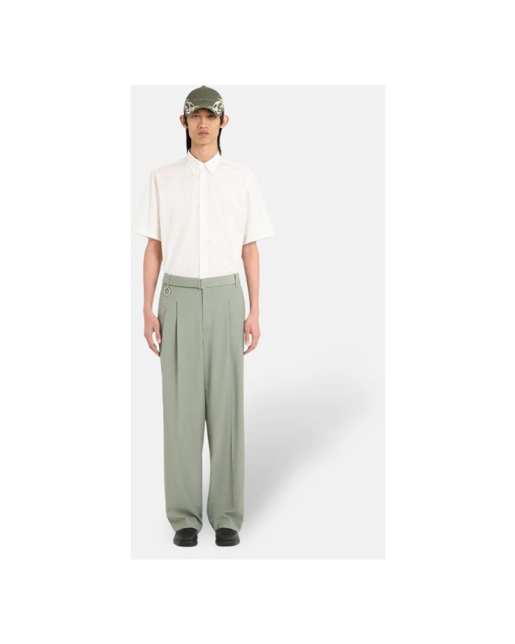 Etudes Studio Green Straight Trousers for men