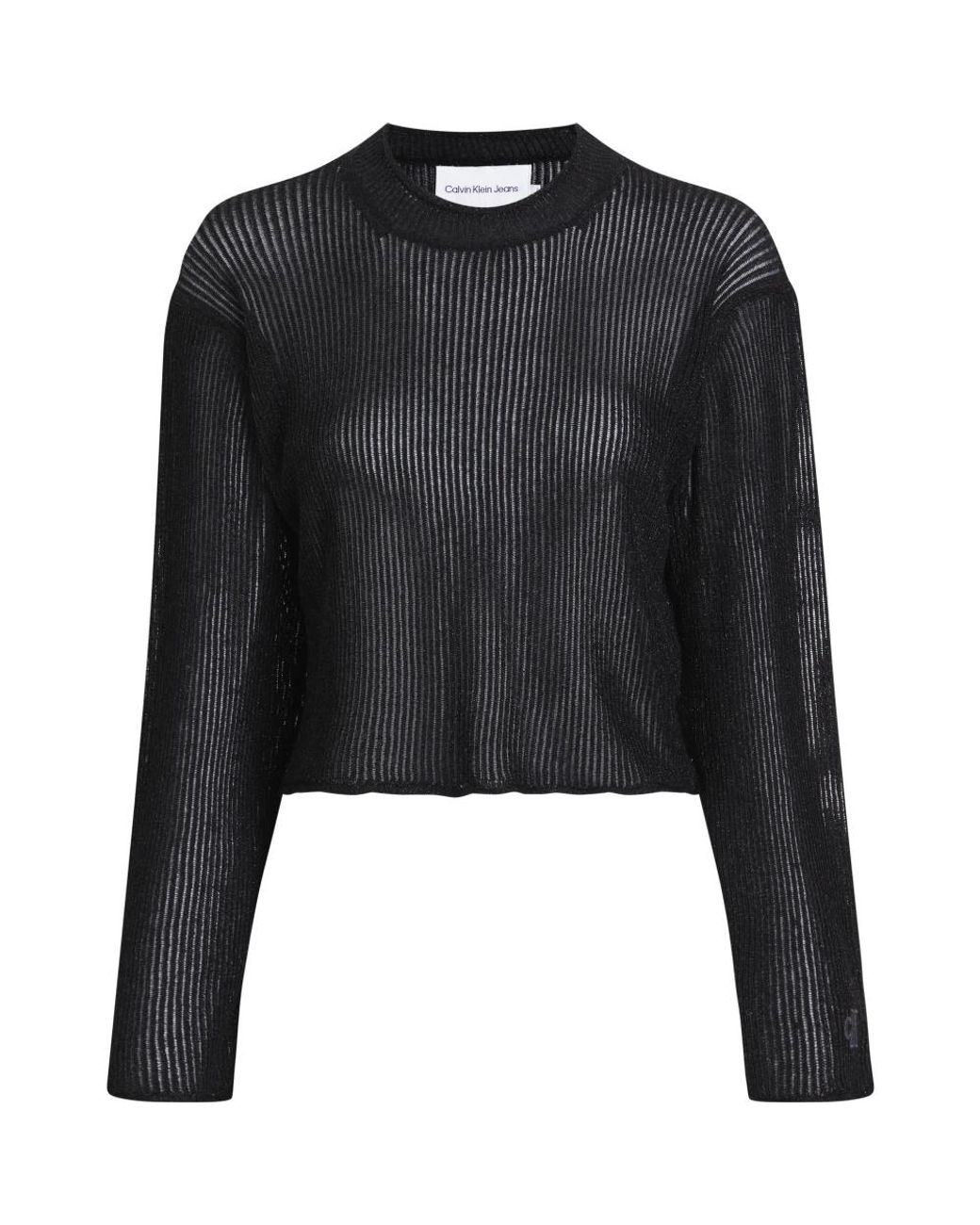 Calvin Klein Black Round-Neck Knitwear