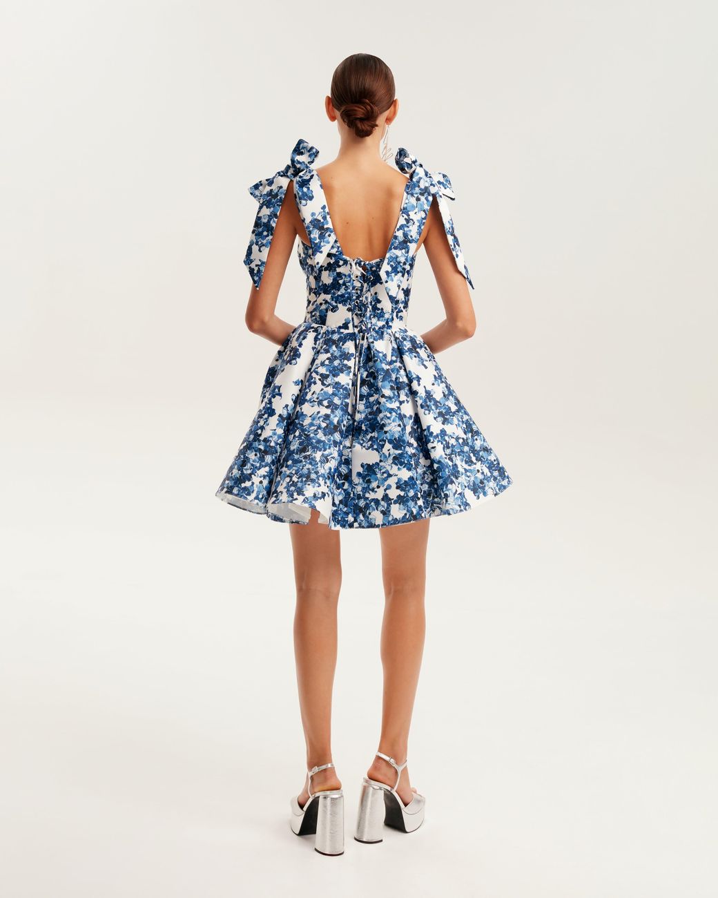 chinese dress ladies Tender Maxi Classy Dress With Delicate Floral Print