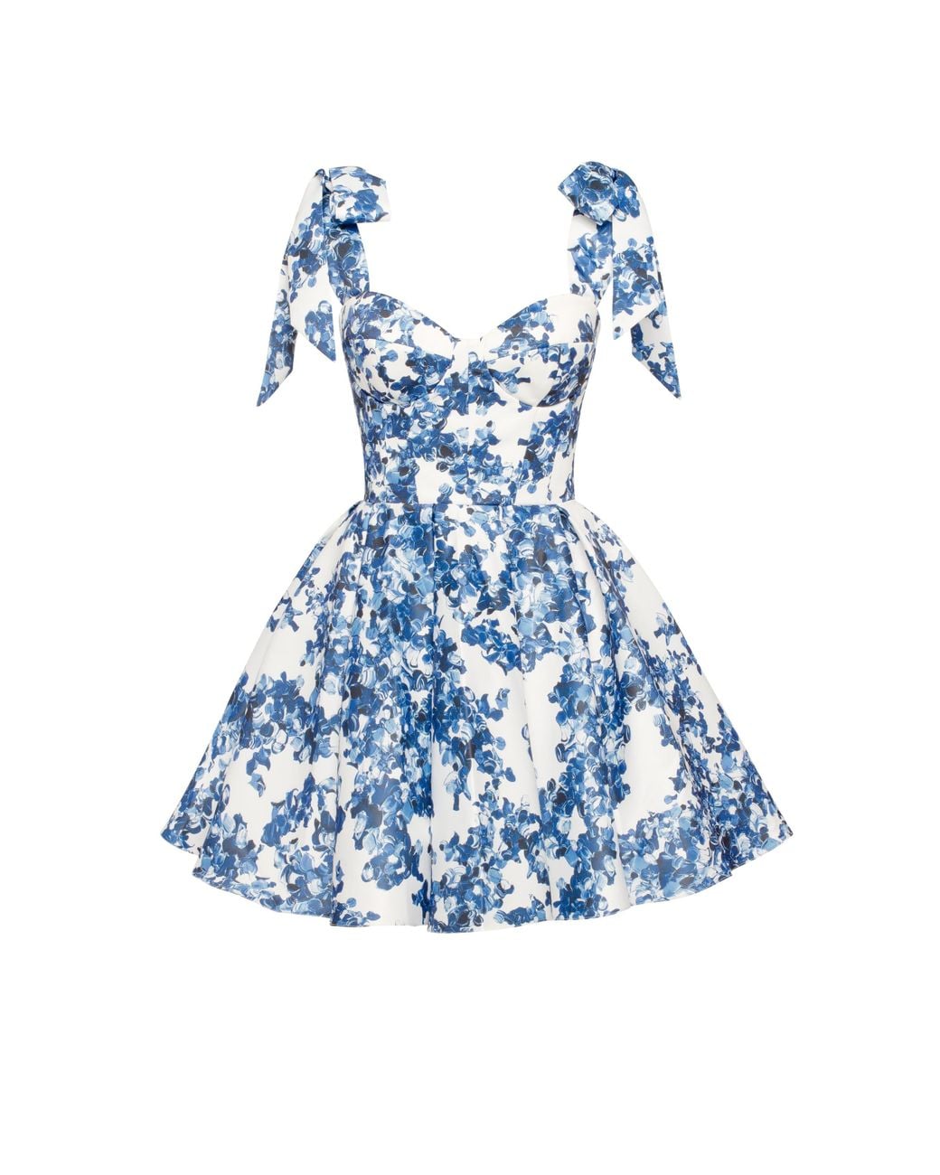 knee length dresses for ladies Apple Blossom Tender floral maxi tie-strap dress main image 1