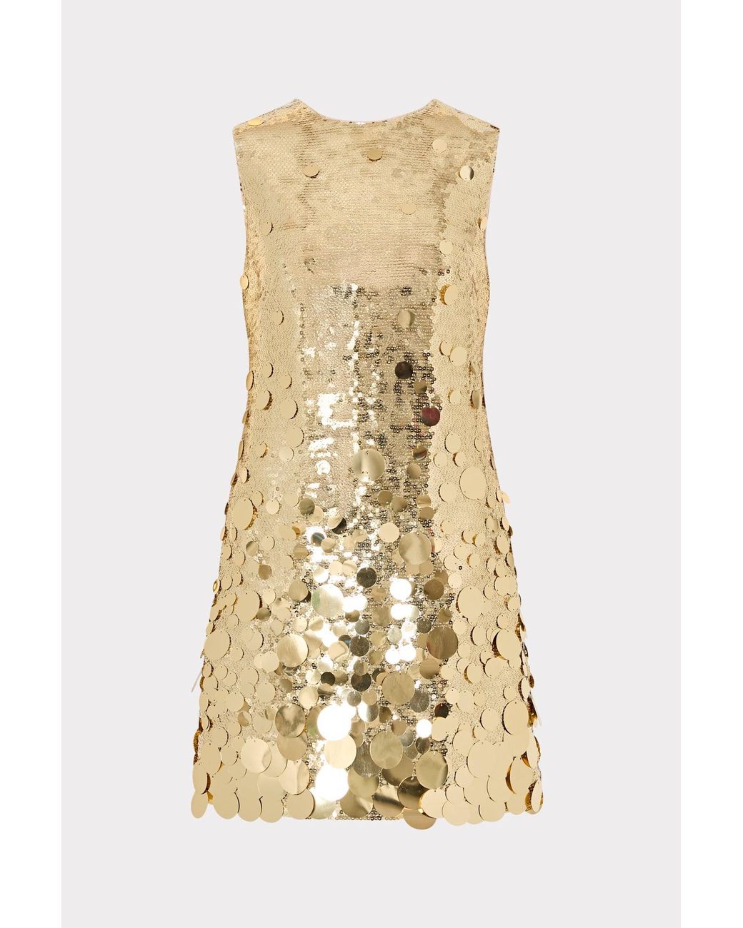 milly gold sequin dress Porsha Sequin One Shoulder Dress in Yellow