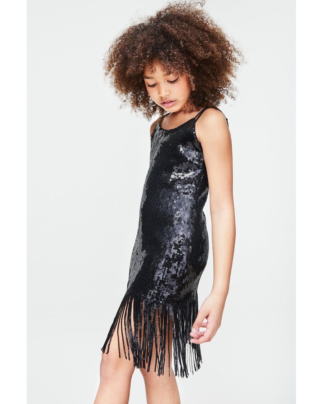 milly slip sequin dress