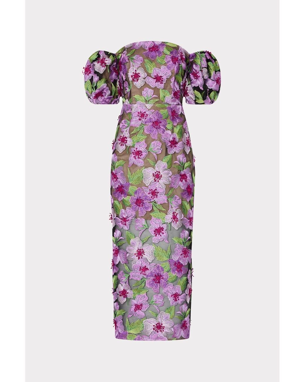 sequin floor length dress Leighton Sequin Dress M / DOVE MULTI