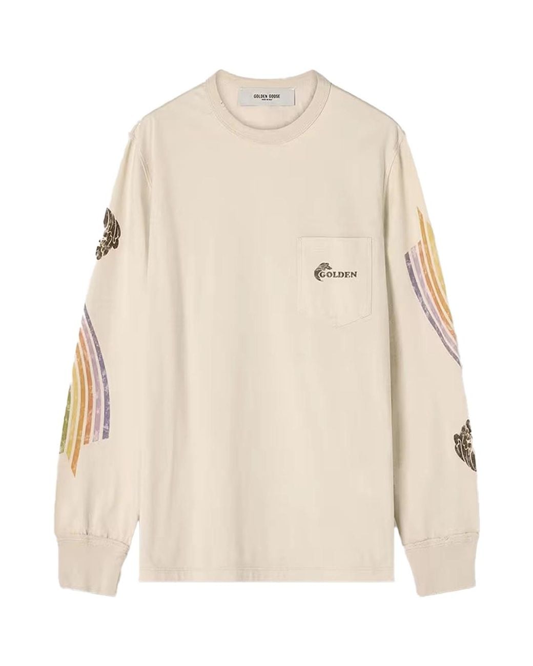 Golden Goose Deluxe Brand Natural T-Shirt Multi for men