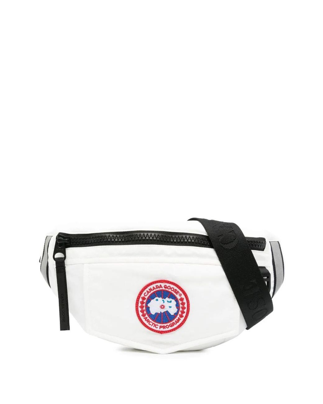 Canada Goose Women Black Canada Goose Logo Patch Belt Bag Accessories