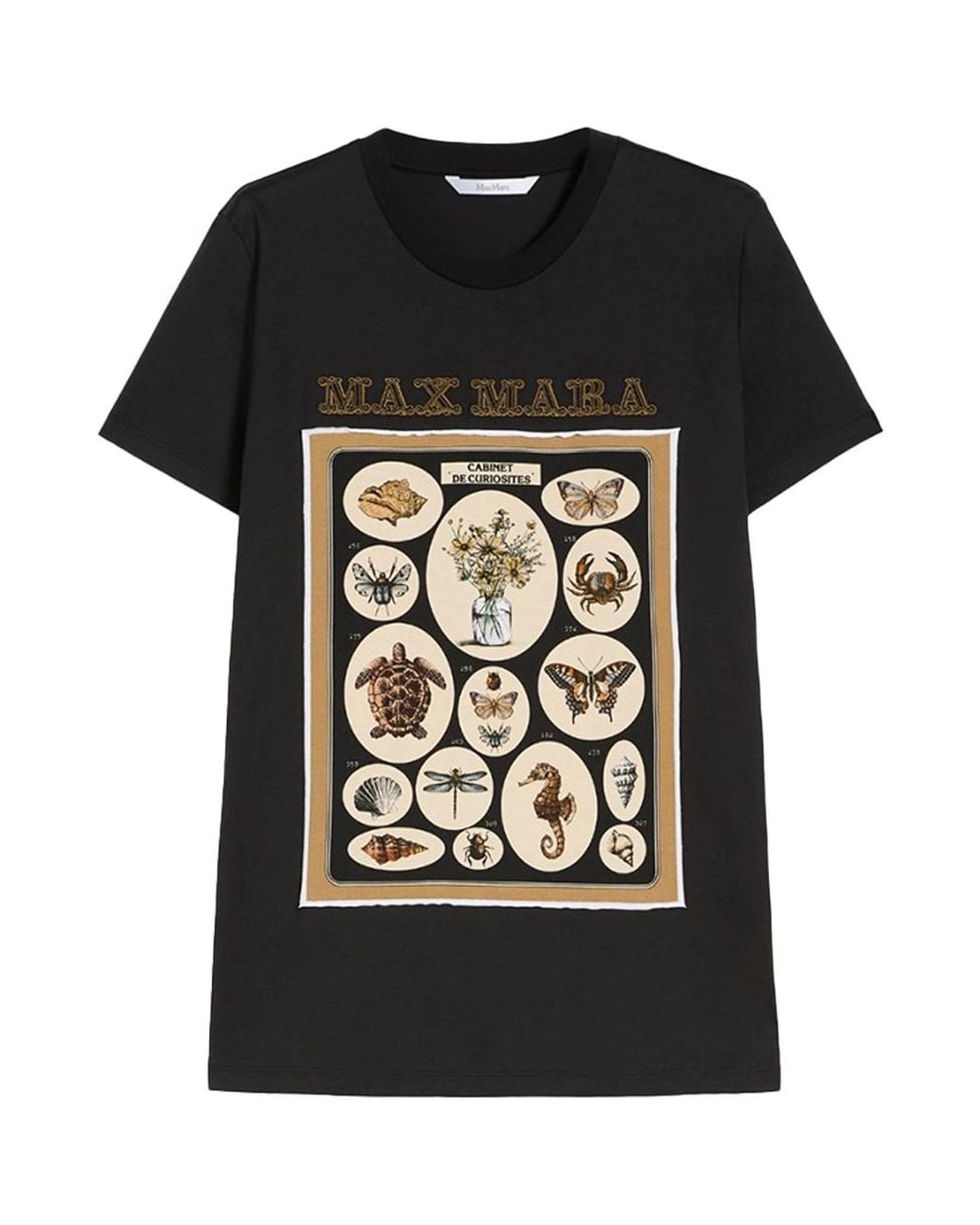 Max Mara Black Cotton Jersey T-Shirt