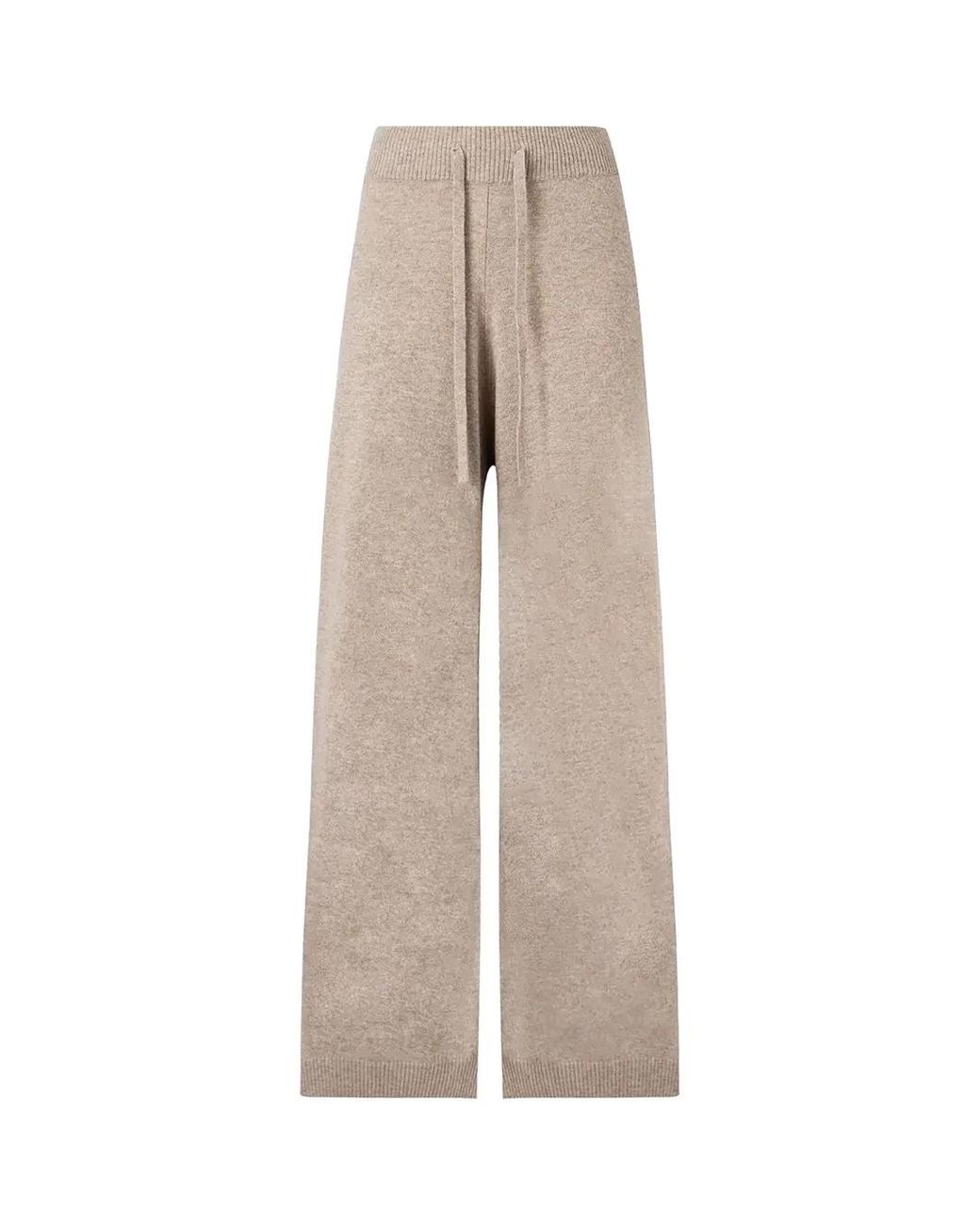 Weekend by Maxmara Natural Josef Knit Trousers Hazelnut