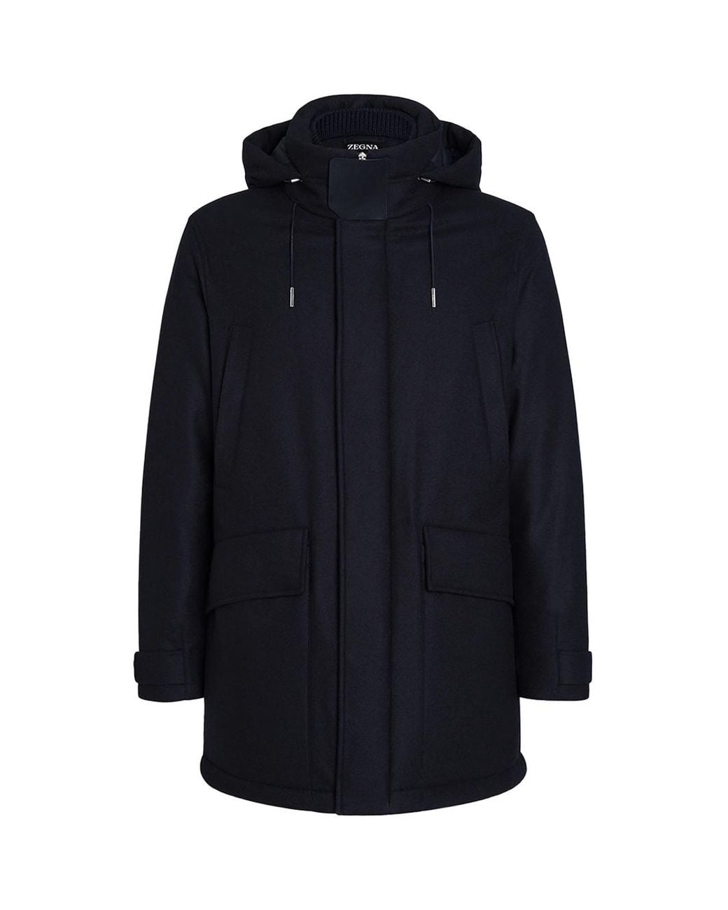 Zegna Blue Technical Parka for men