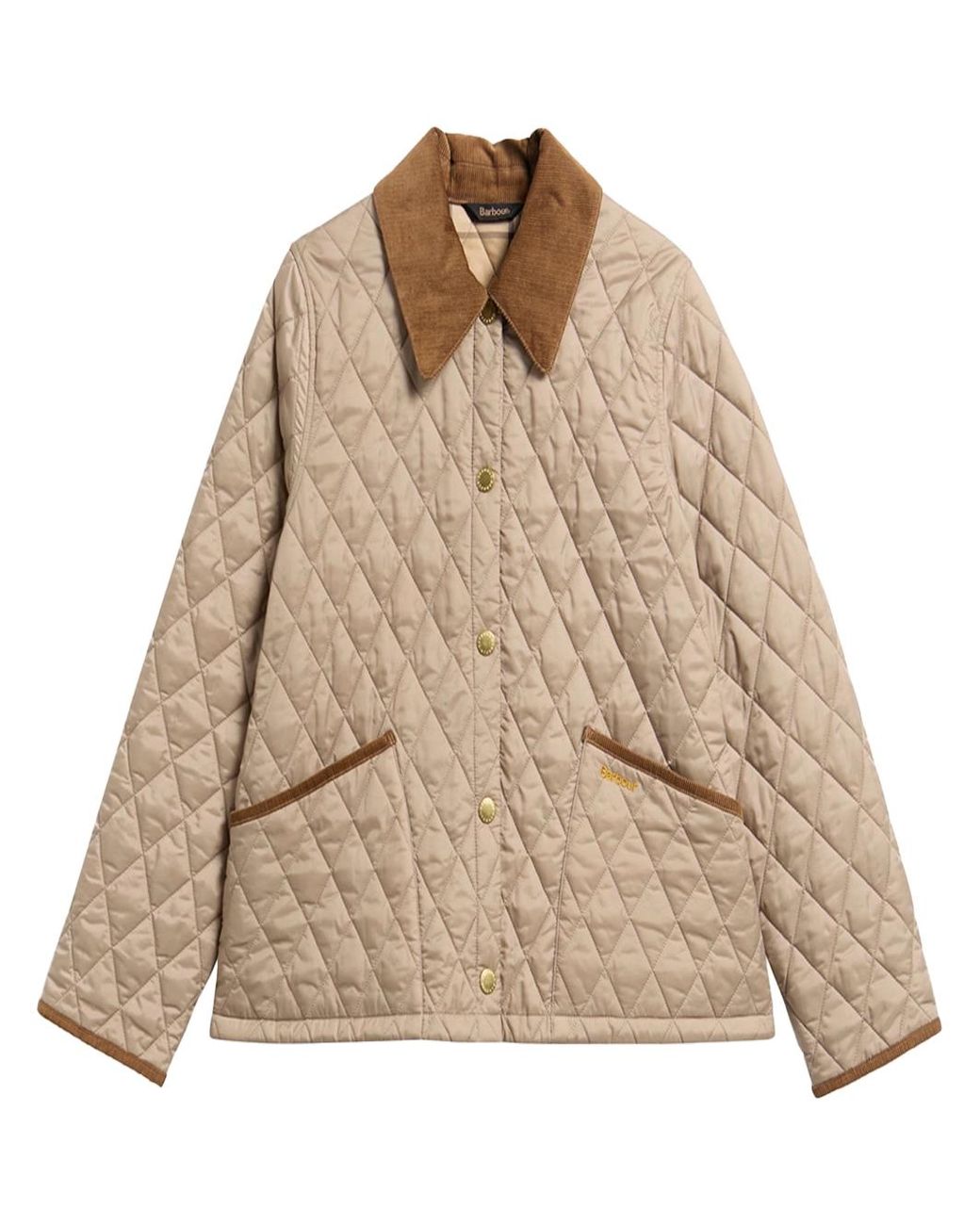 Barbour Natural Liddlesdale Cropped Jacket Light Taupe
