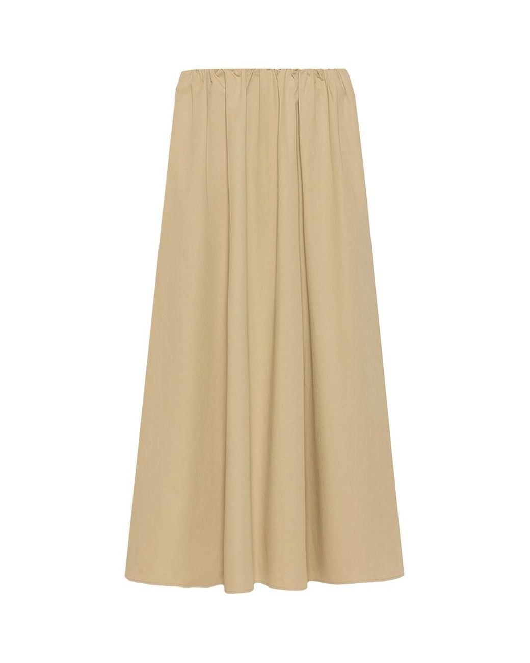 Weekend by Maxmara Natural Cotton Gabardine Skirt