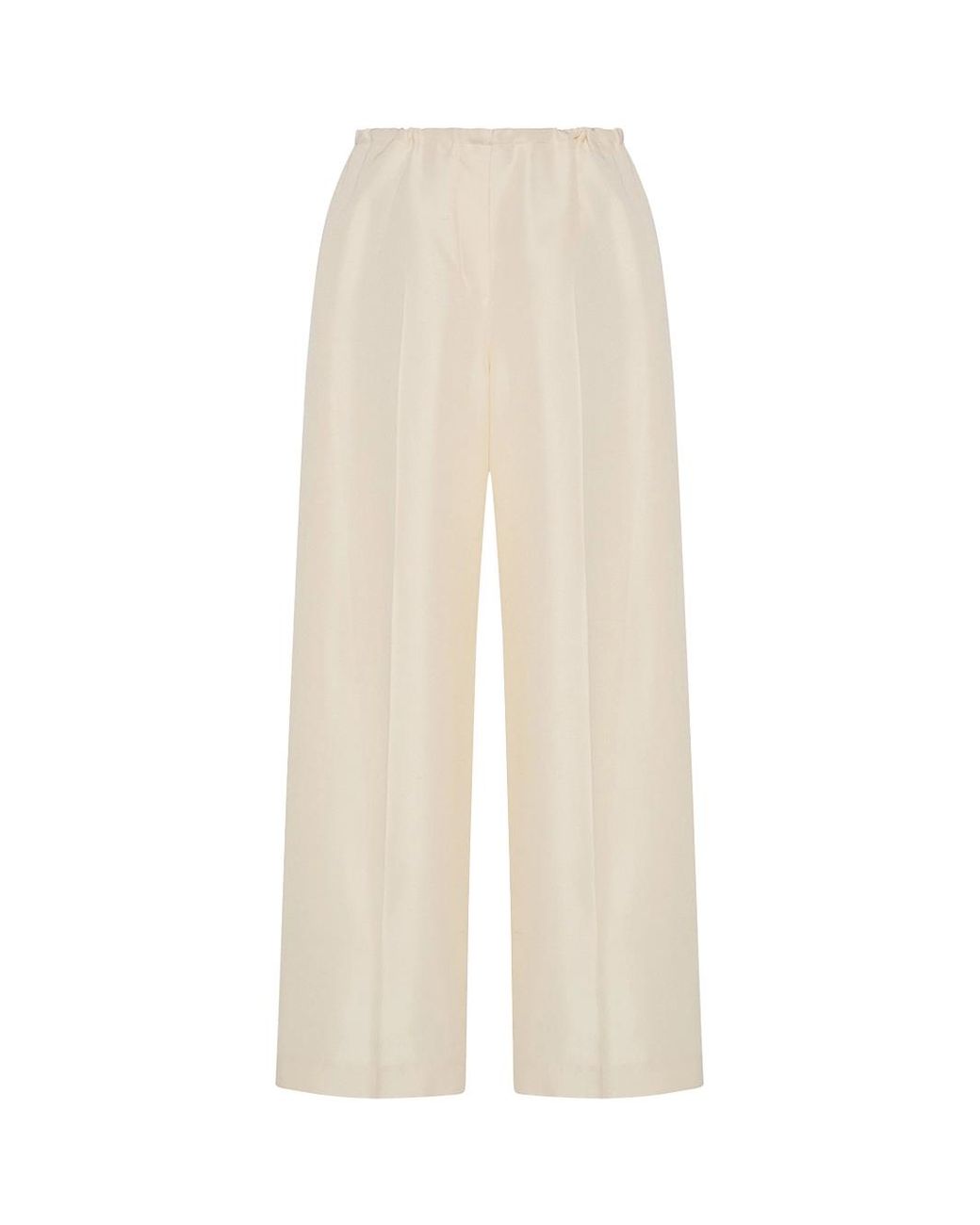 The Row White Beta Pant Vanilla