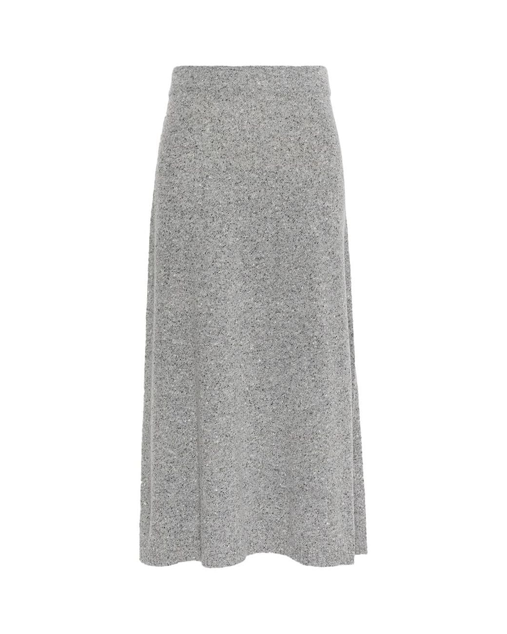 Weekend by Maxmara Gray Flared Skirt Medium