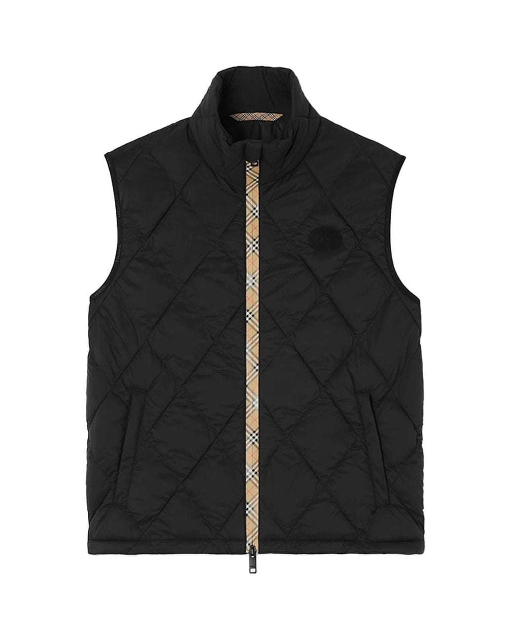 Burberry Black Packable Quilted Gilet for men