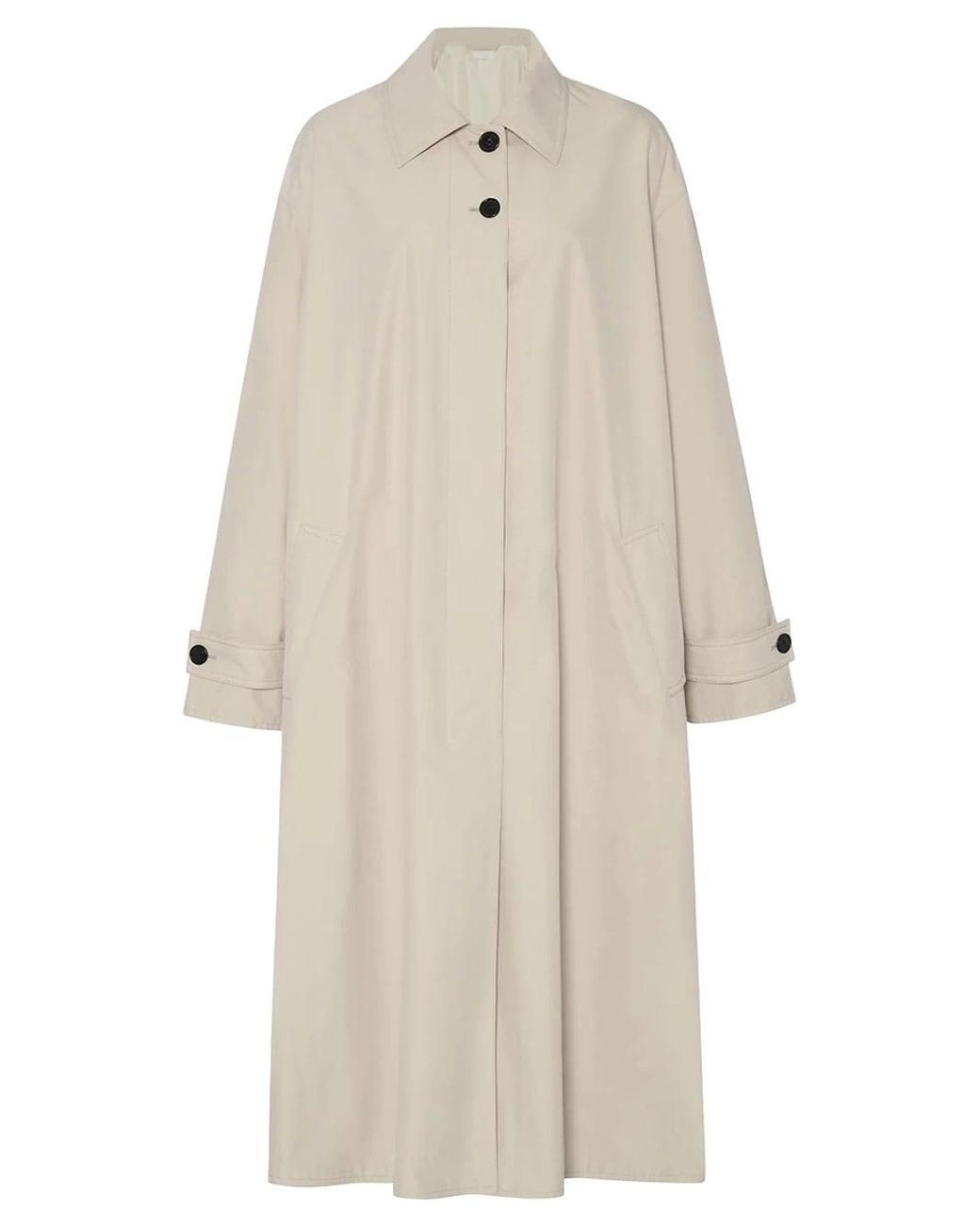 The Row White Lolana Coat Porcelain