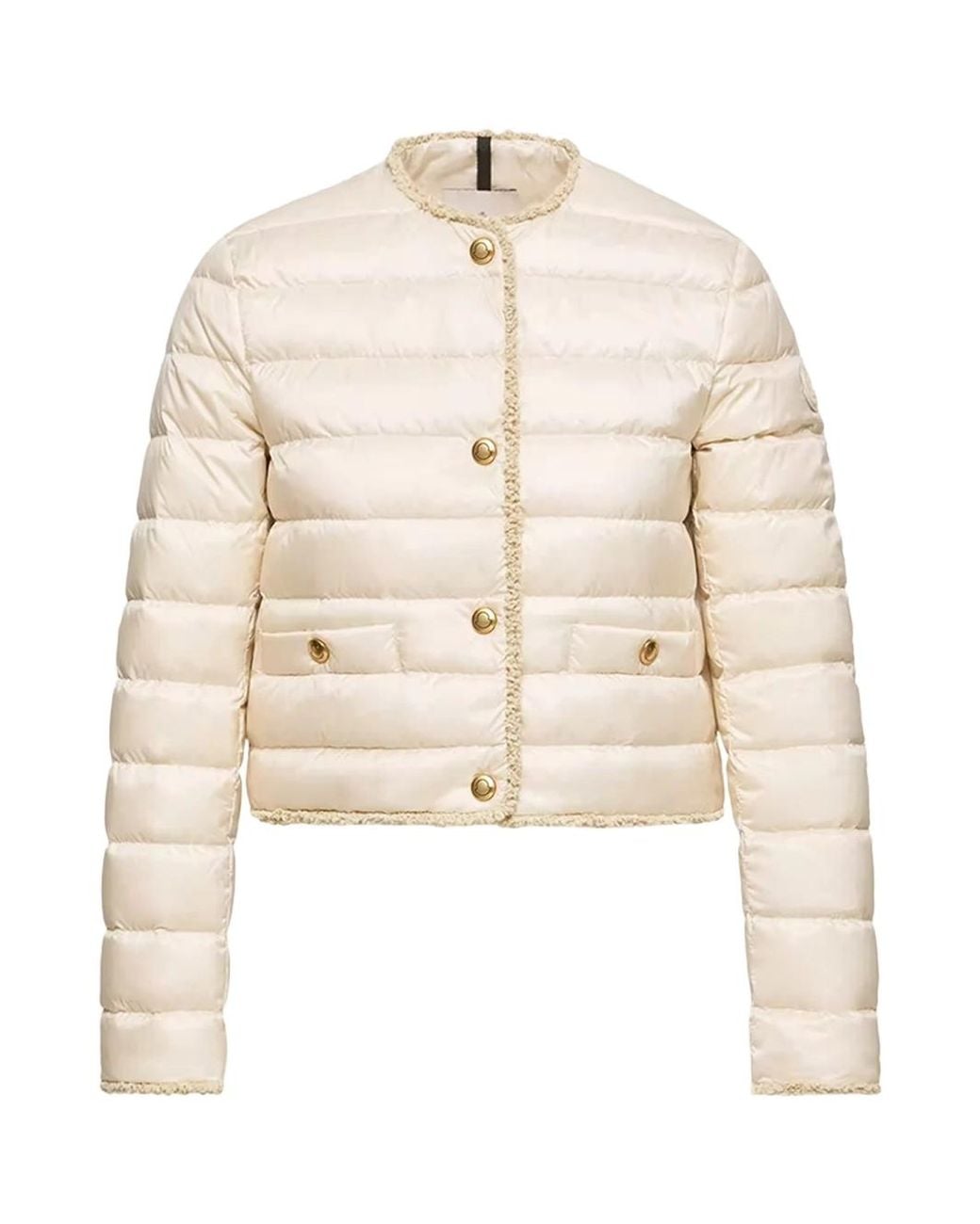 Moncler Natural Fleurs Down Jacket L