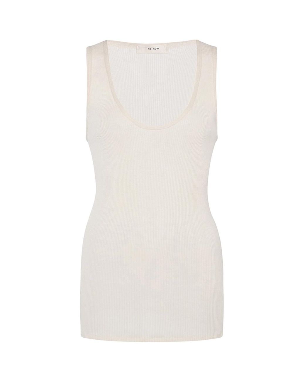 The Row White Danel Top Ivory